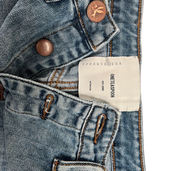 Viper High Waist Button Through Mini Denim Skirt - Venice - Picture 6 of 8